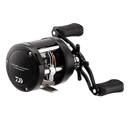 Daiwa Millionaire Classic Round Baitcast Reel, Lh Left Hand, 3Bb, 511 Ratio, 320 Yds 14Lb Mono, Black M-CUTD300L